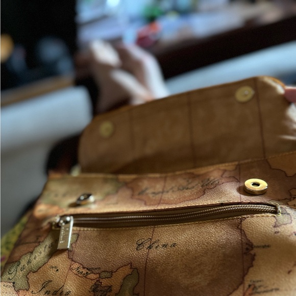 Alveiro Martini Purse Map Design Brown, vgc, with bonus! - Picture 13 of 13